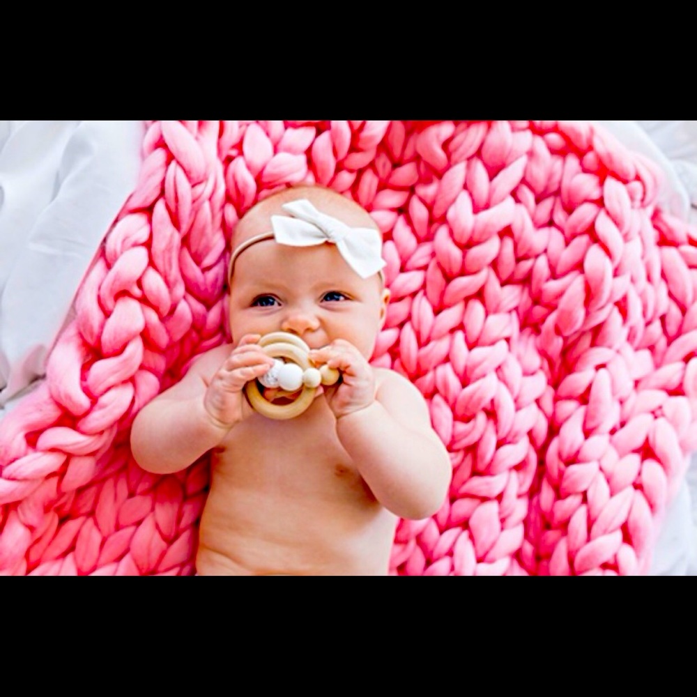 Pink Perfection Chunky Baby Blanket